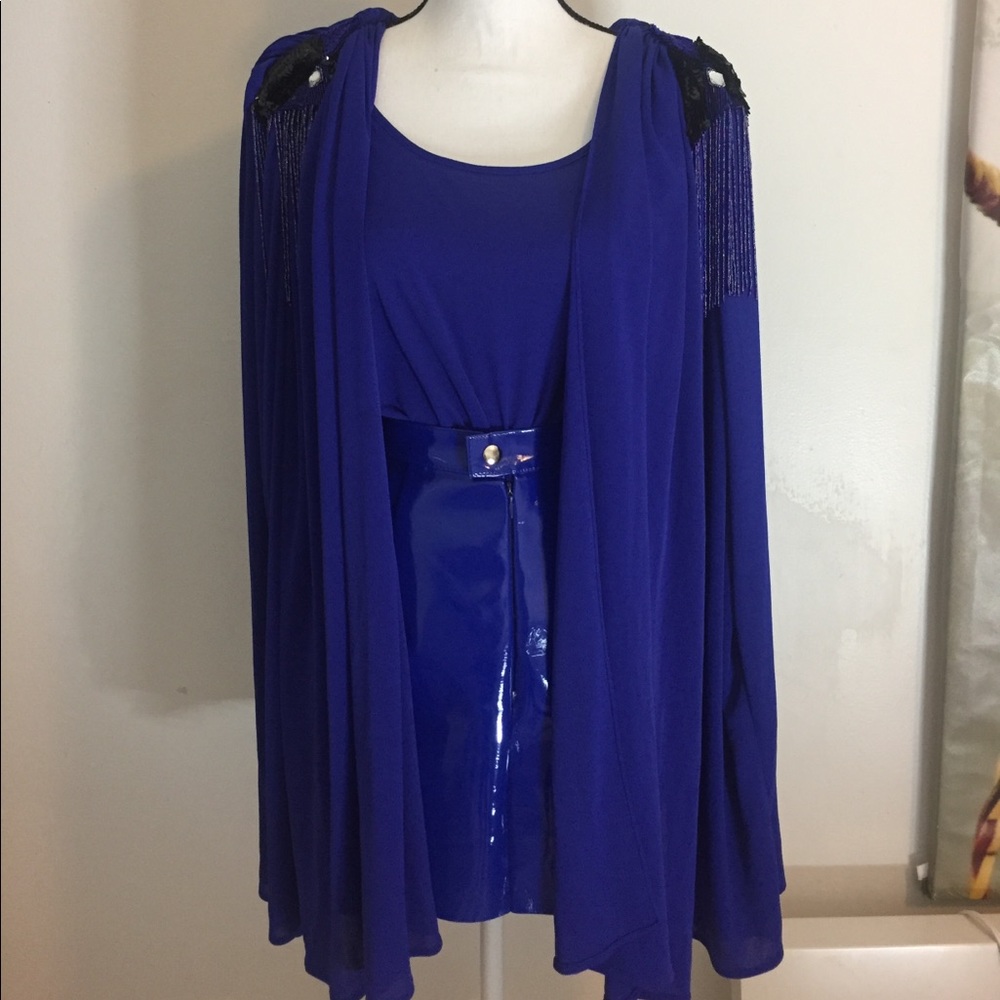 Blue cape